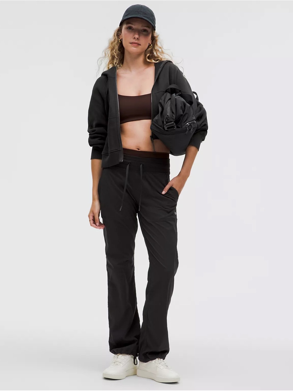 lululemon Dance Studio Black Waistband Jogger Pants